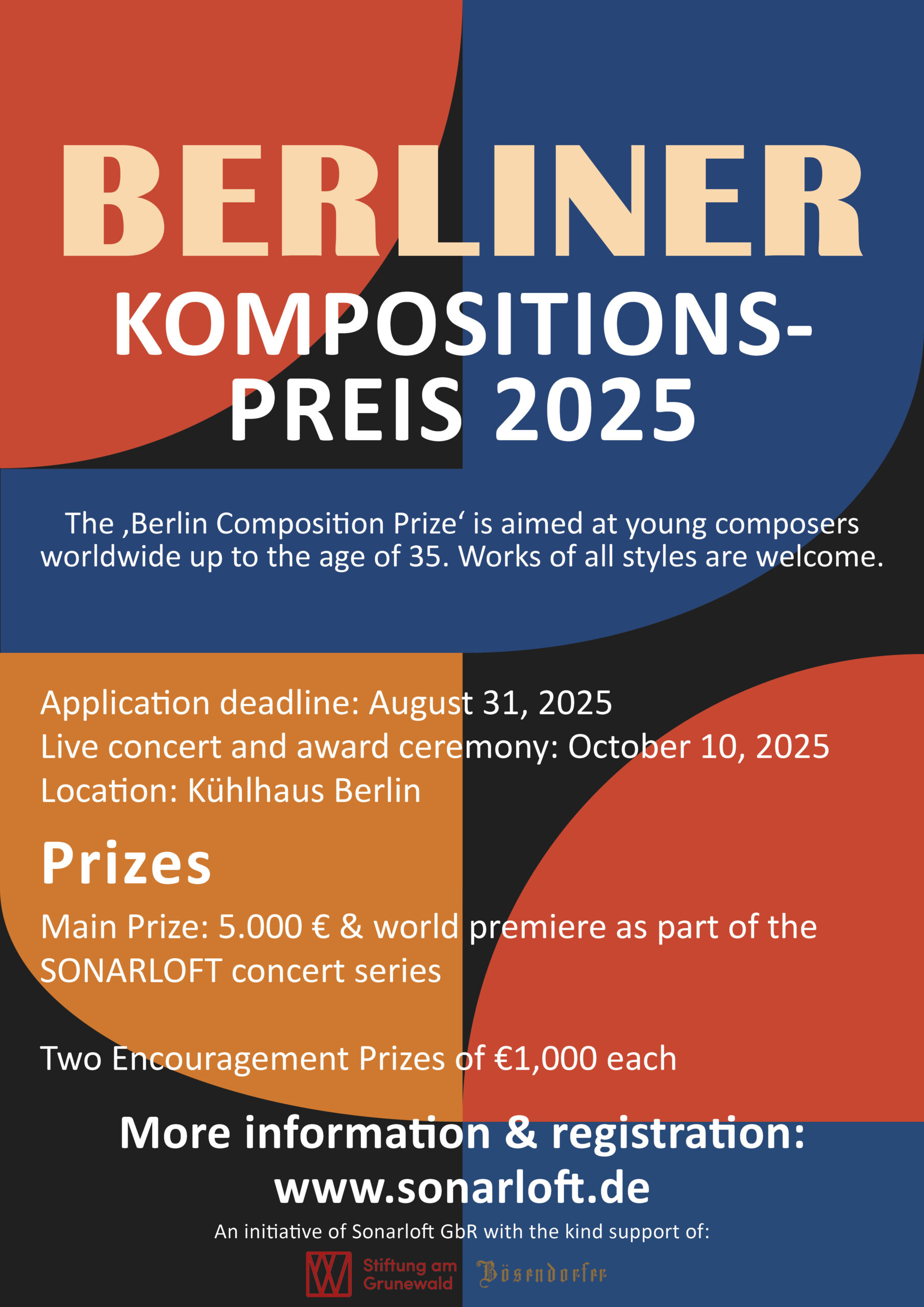 BERLINER KOMPOSITIONS-PREIS 2025 – Call for Entries Closed