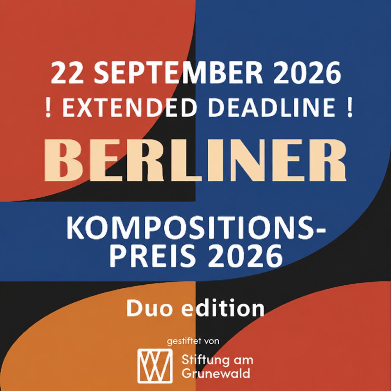 EXTENDED DEADLINE! 22/09/2026 – Sonarloft „Berliner Kompositionspreis“